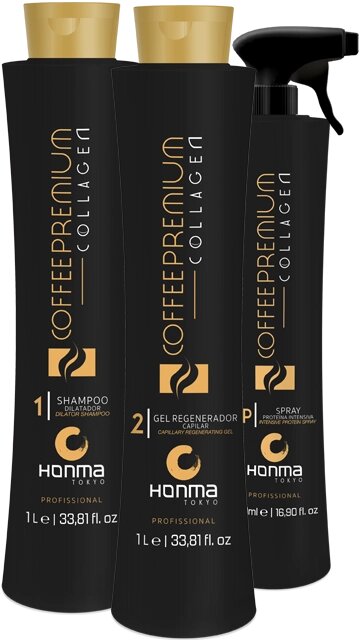 Набір Honma Tokyo Coffee Premium Collagen колаген 2 по 1000 мл + 500 мл від компанії Juliashop. com. ua - фото 1