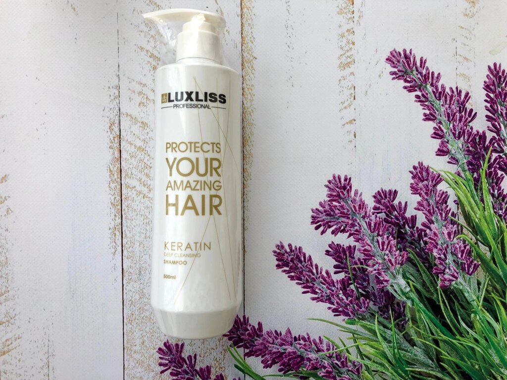 Шампунь для глибокого очищення волосся з кератином Luxliss 500 мл від компанії Juliashop. com. ua - фото 1