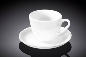 Чашка кавова з блюдцем порцеляна Wilmax (Вілмакс) 75 мл (WL-993173)