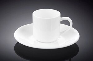 Чашка кавова з блюдцем порцеляна Wilmax (Вілмакс) 90 мл (WL-993007)
