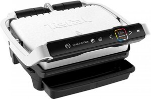 Електрогриль Tefal OptiGrill Elite GC750D30 - притискний гриль-прес для дому, гриль для стейків, бутербродів і овочів