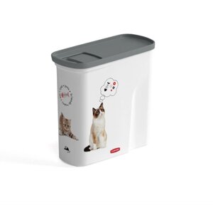 Контейнер для зберігання сухого корму Curver (Курвер) 1.5 кг, 2 л (04346-L30) Кішки