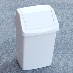 Контейнер для сміття з поворотною кришкою Curver (Курвер) Click-It 15 л (04043) Білий