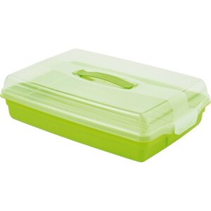 Контейнер для харчових продуктів пластиковий з кришкою Curver (Курвер) (00415) Зелений