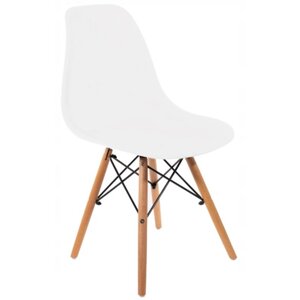 Крісло (стілець) для кухні обіднє Bonro (Бонро) В-173 FULL KD біле (42300030)