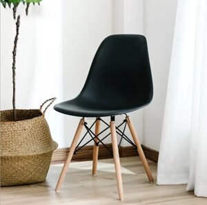 Крісло (стілець) для кухні обіднє Bonro (Бонро) В-173 FULL KD чорне (42300031)