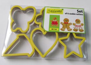 Набір формочок для печива Maestro (Маєстро) (MR-1169) Жовтий