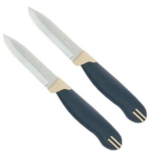 Набір ножів для овочів Tramontina (Трамонтіна) Multicolor 7.6 см, 2 шт (23511/213)