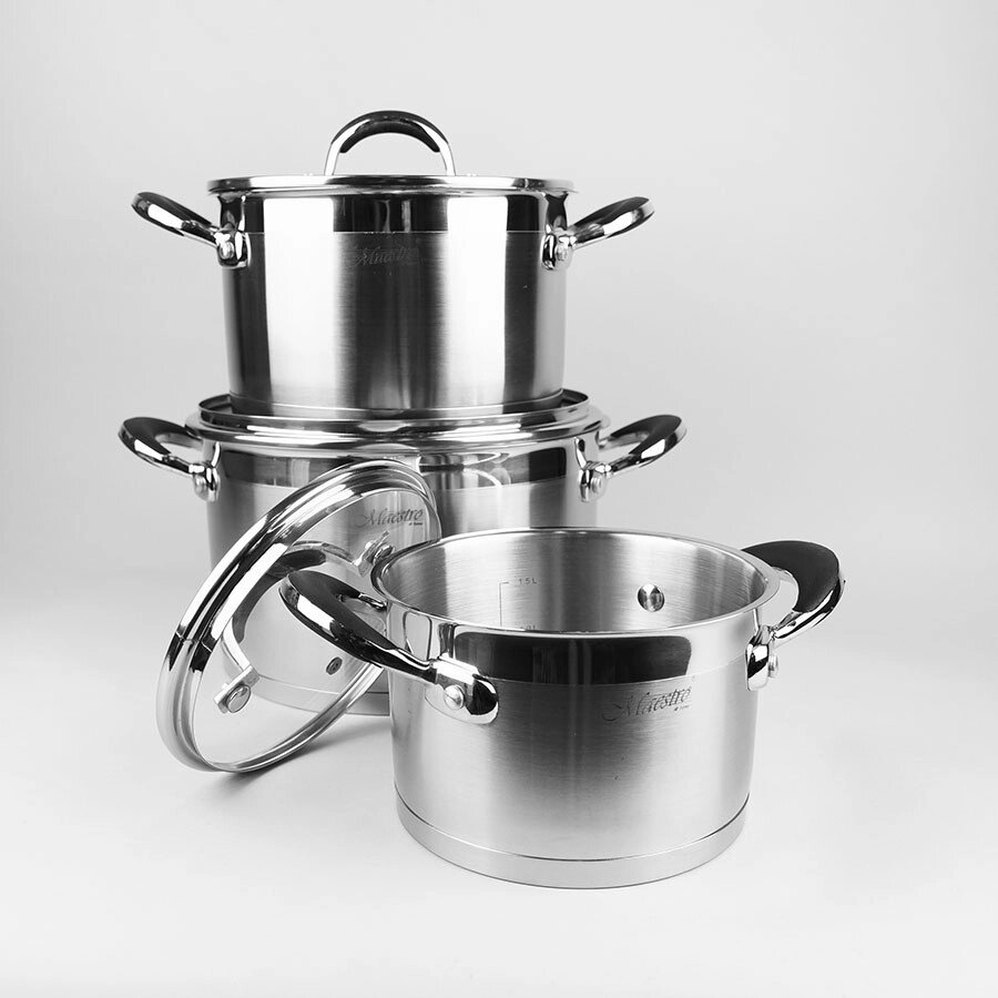 Набір кухонного посуду Maestro (Маєстро) 6 предметів (MR-3502-6L) - гарантія