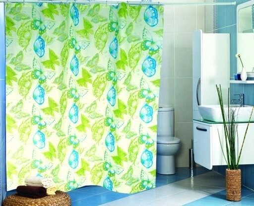 Шторка для ванної та душу тканинна Miranda (Міранда) Sare зелений 180x200 см - вибрати