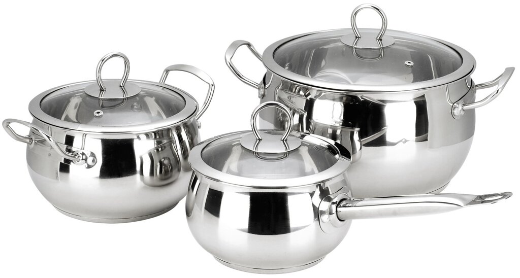 Набір кухонного посуду Calve (Кальве) 7 предметів (CL-1090) - Інтернет-магазин «Сковорода»