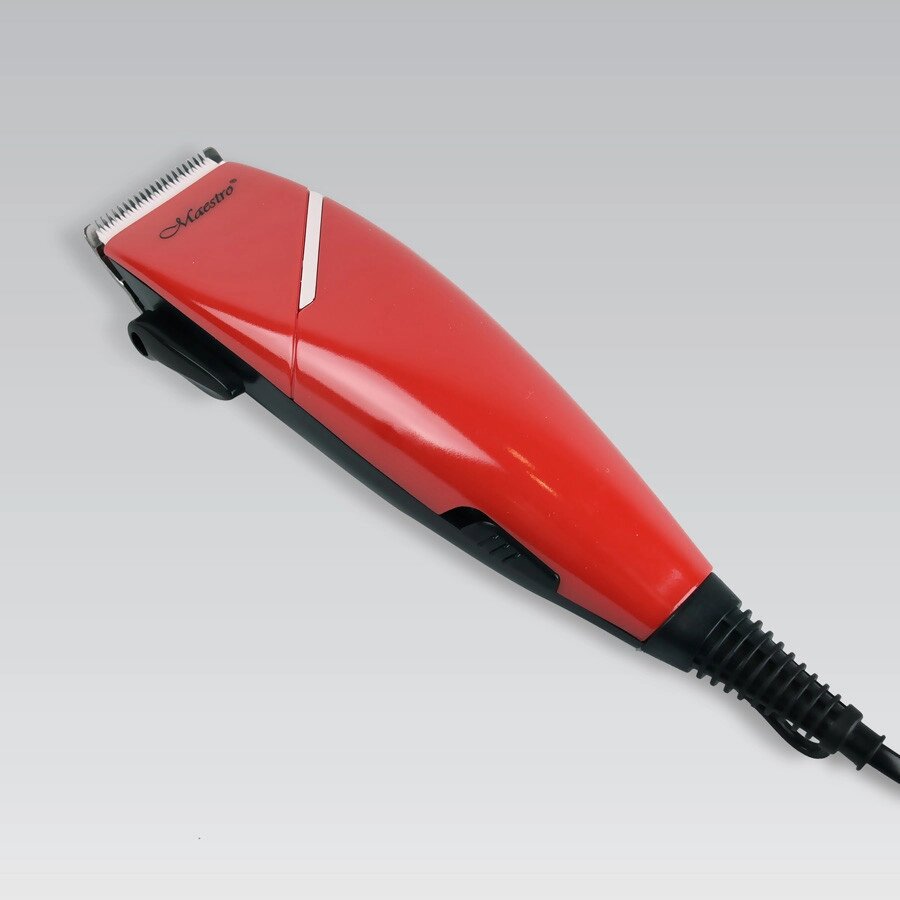 Машинка для стрижки волос Maestro (Маестро) (MR-653C-RED) - гарантія