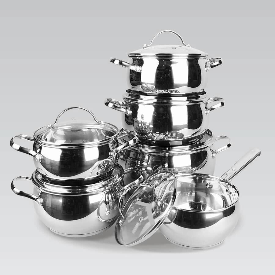 Набір кухонного посуду Maestro (Маєстро) 12 предметів (MR-3501-12) - доставка