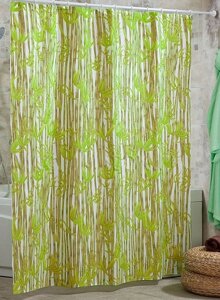 Шторка для ванної та душу тканинна Miranda (Міранда) Bamboos бежевий 180x200 см