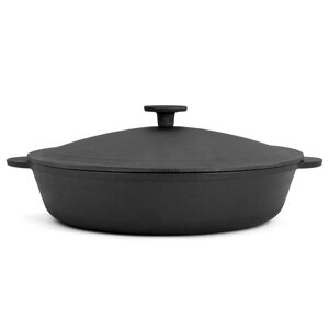 Сковорода чавунна (жаровня) з чавунною кришкою Brizoll (Бризол) Monolith 28 см (M2860U-1)