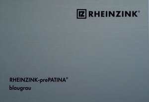 Титан-цинк Rheinzink (Райцинк) prePATINA blaugrau (сіро-блакитний) 0,7х1000 мм у рулонах