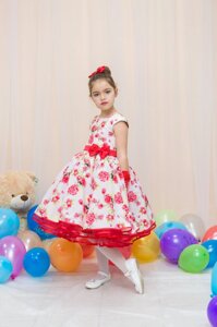 Дитяча сукня для 5-6 років шовкова різнокольорова Стиляги