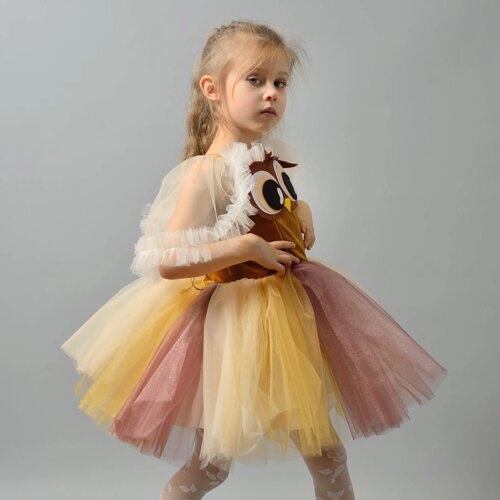 Карнавальний костюм сови для дівчинки 4-5 років
