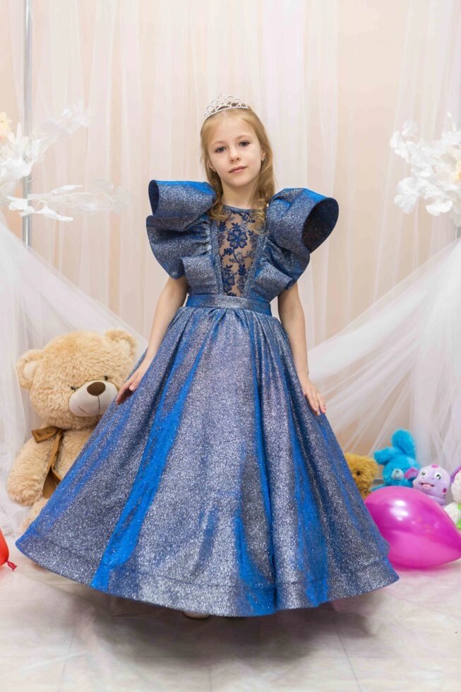 Дитяче ошатне плаття на випускний для дівчинки 6 років - фото