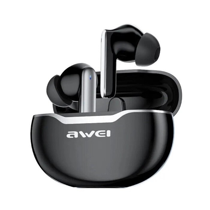 Бездротові Bluetooth навушники Awei T50 (Чорний) від компанії Універсальний Інтернет-магазин POPULAR - фото 1