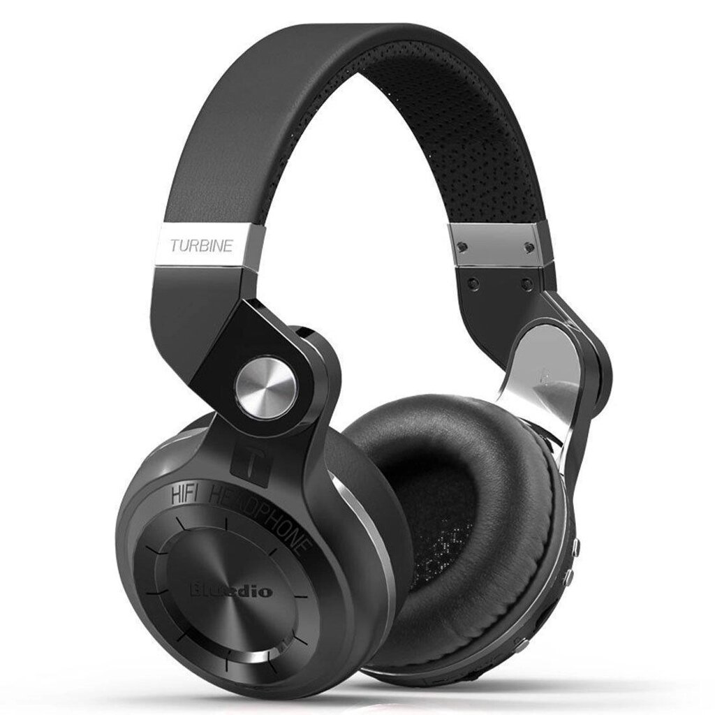 Бездротові Bluetooth навушники Bluedio T2 Plus з вбудованим радіо (Чорний) від компанії Універсальний Інтернет-магазин POPULAR - фото 1