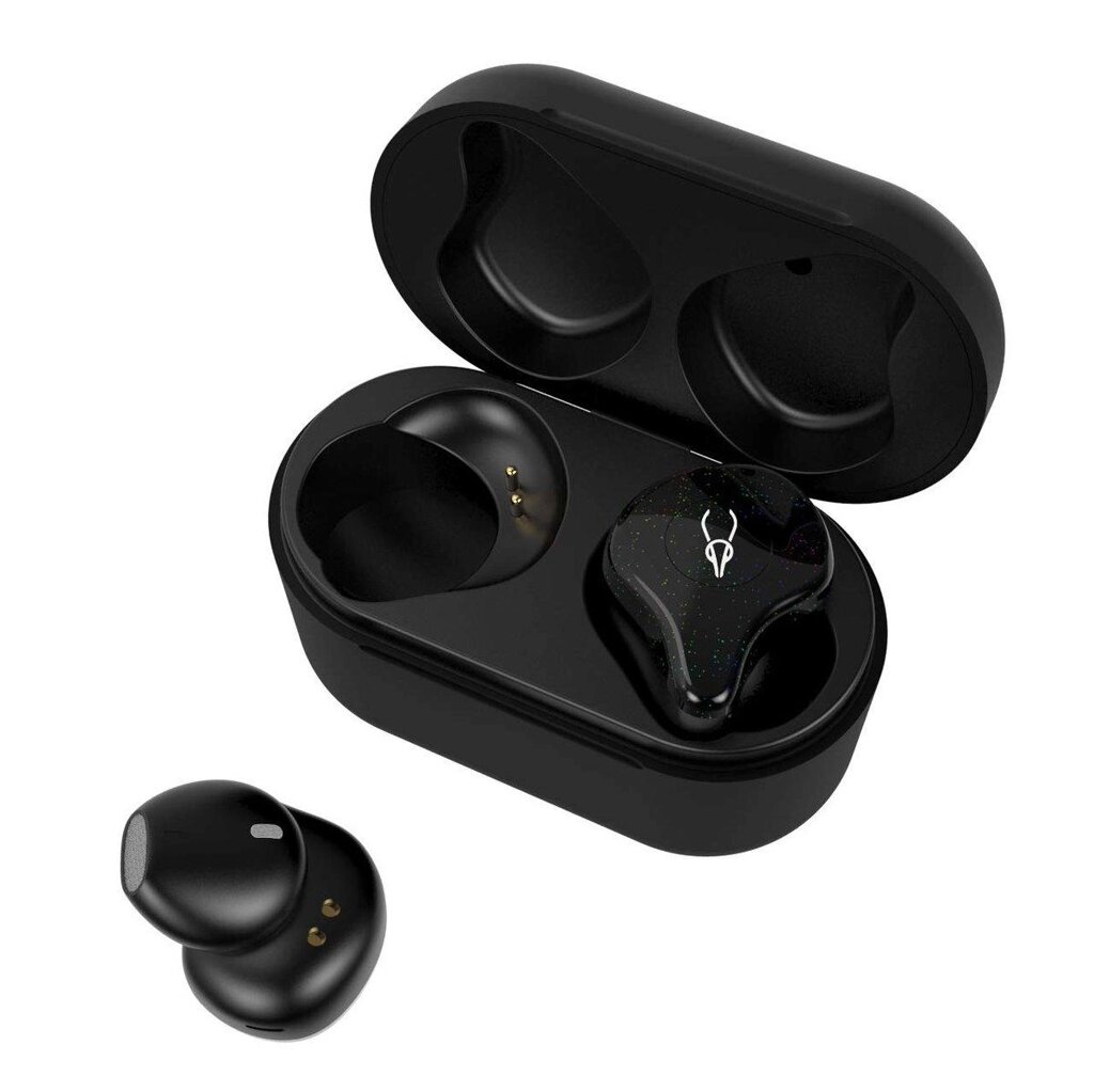 Бездротові Bluetooth навушники Sabbat X12 Pro Black з чохлом для зарядки 750 мАг (Чорний) від компанії Універсальний Інтернет-магазин POPULAR - фото 1