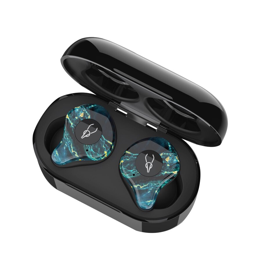 Бездротові Bluetooth навушники Sabbat X12 Ultra Dream Stone з підтримкою aptX (Чорно-зелений) від компанії Універсальний Інтернет-магазин POPULAR - фото 1