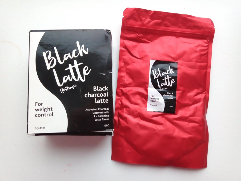 Black Latte - Вугільний Латте для схуднення (Блек Латте) коробка від компанії Універсальний Інтернет-магазин POPULAR - фото 1