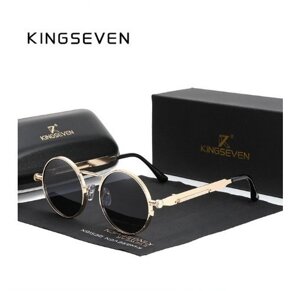 Фірмові сонцезахисні окуляри тішейди в металевій оправі з поляризованими лінзами N7579 KINGSEVEN Італія