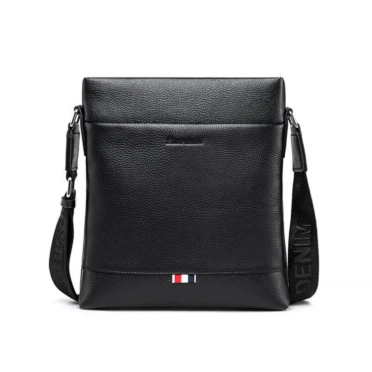 Чоловіча сумка через плече Bison Denim N2821-1B (Чорний) від компанії Універсальний Інтернет-магазин POPULAR - фото 1