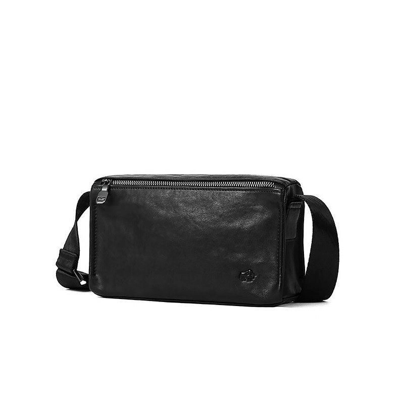 Чоловіча сумка шкіряна Bison Denim N20057-1B (Чорний) від компанії Універсальний Інтернет-магазин POPULAR - фото 1