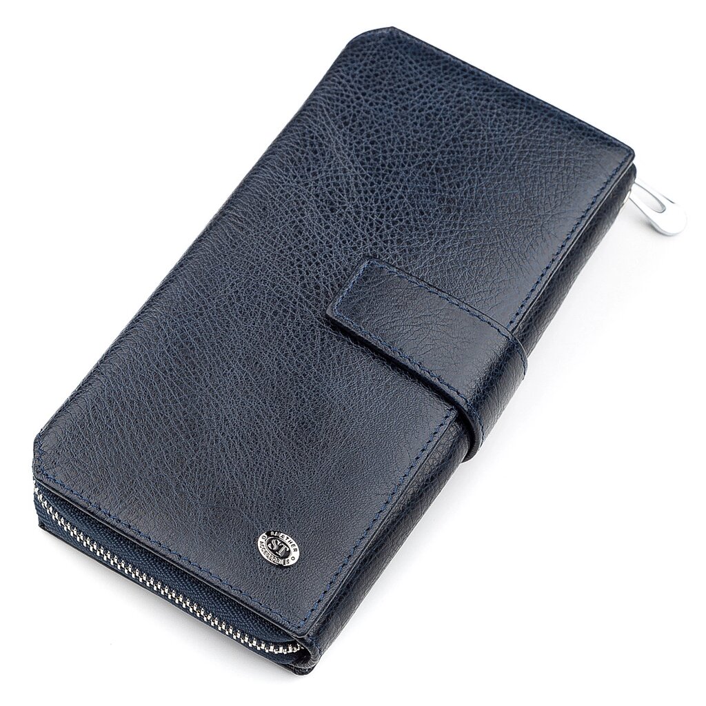 Чоловічий гаманець ST Leather 18454 (ST128) шкіра Синій від компанії Універсальний Інтернет-магазин POPULAR - фото 1