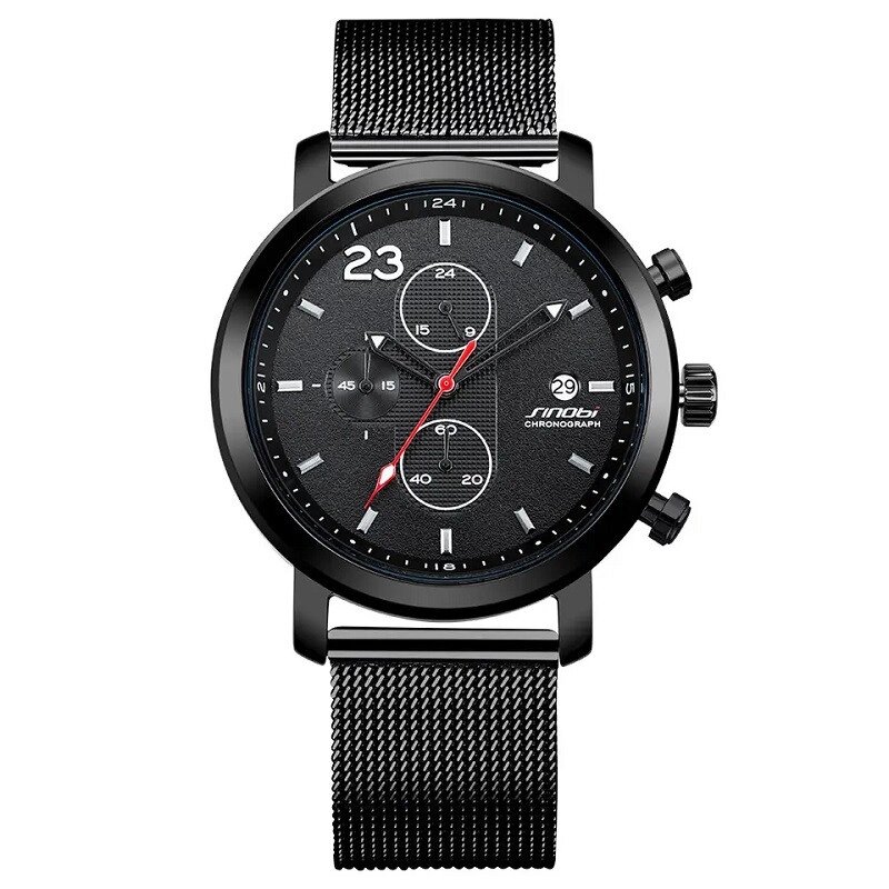 Чоловічий годинник Sinobi 9765 (11S9765G02) (Чорний) від компанії Універсальний Інтернет-магазин POPULAR - фото 1