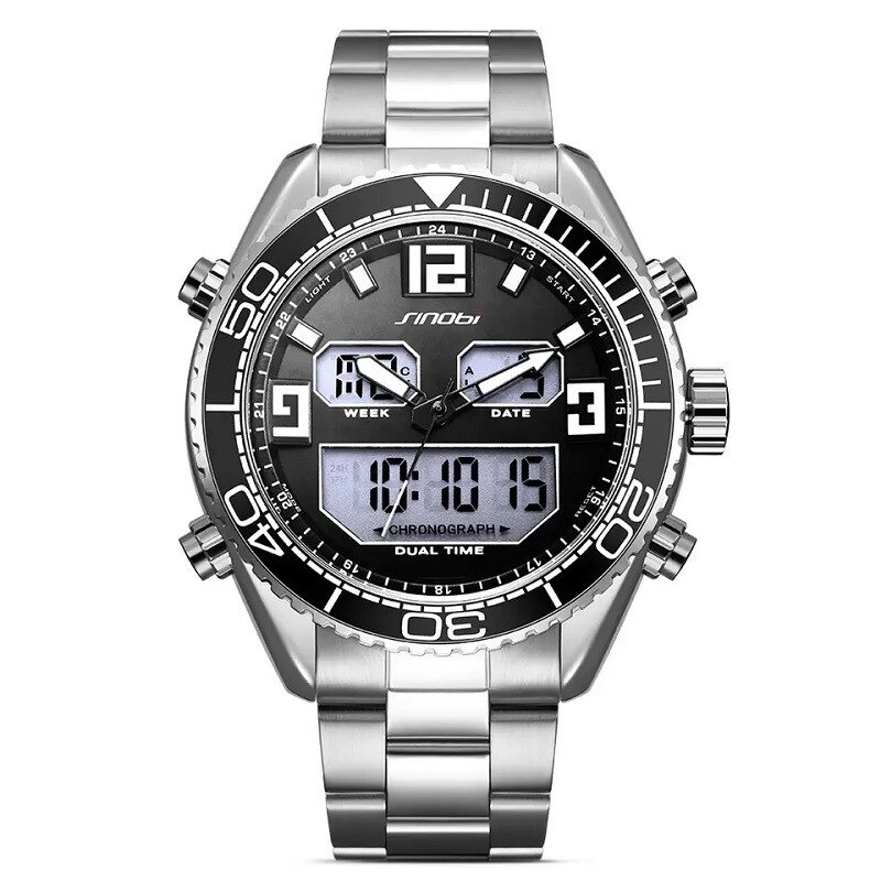 Чоловічий годинник Sinobi S9731G (11S9731G03) (Сріблястий) від компанії Універсальний Інтернет-магазин POPULAR - фото 1