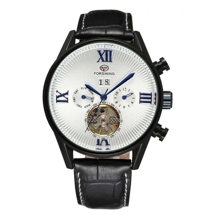 Чоловічий наручний годинник Forsining 16556 (Чорний) від компанії Універсальний Інтернет-магазин POPULAR - фото 1