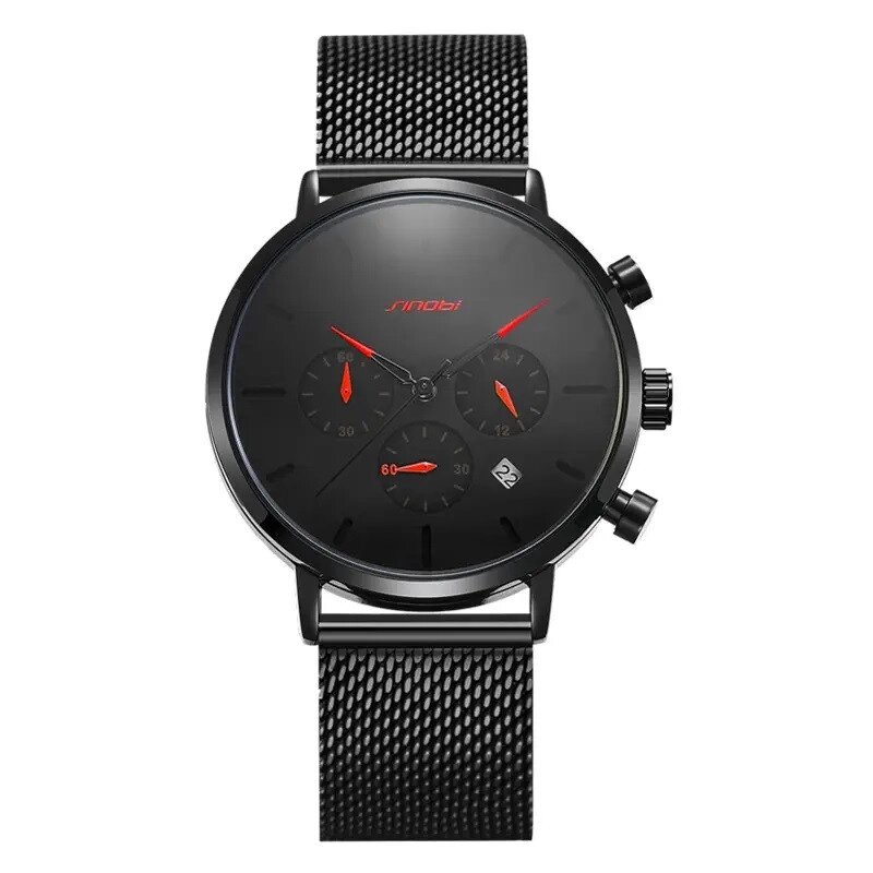 Чоловічий наручний годинник Sinobi S9807G (11S9807G02) (Чорний) від компанії Універсальний Інтернет-магазин POPULAR - фото 1