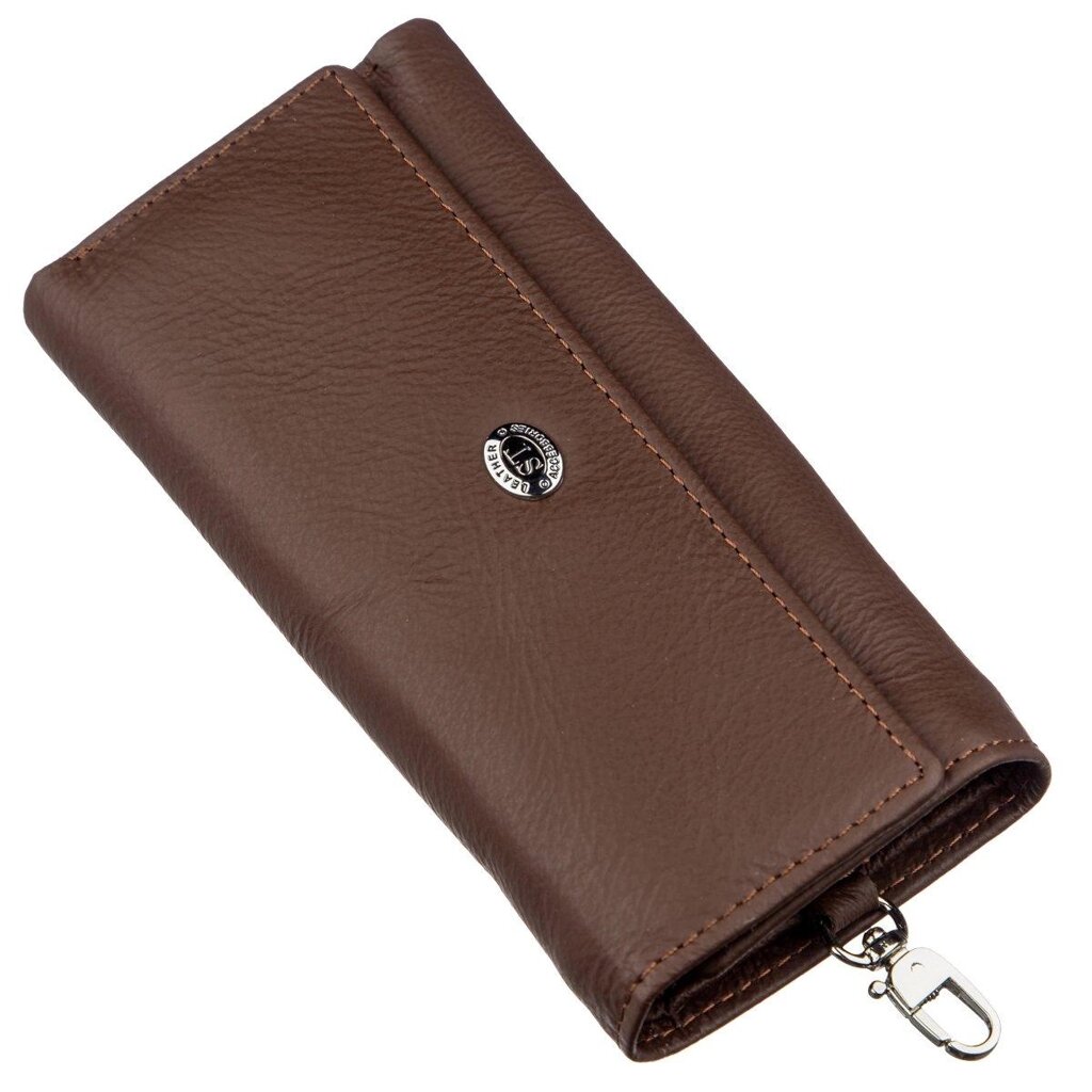 Чоловічий універсаний гаманець із ключницею ST Leather 18840 Коричневий від компанії Універсальний Інтернет-магазин POPULAR - фото 1