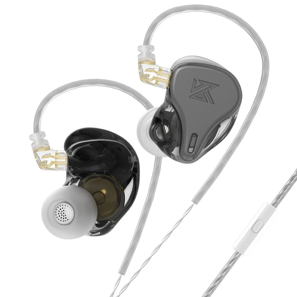 Динамічні навушники KZ DQ6S (Сірий) від компанії Універсальний Інтернет-магазин POPULAR - фото 1