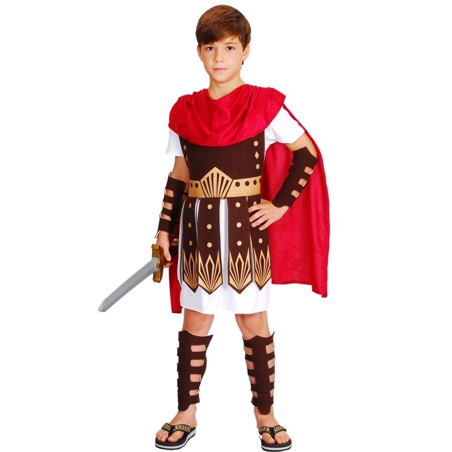 Дитячий костюм греко-римського лицаря Гладіатора для хлопчиків WSJ303 One Size 110-120 див. Umorden від компанії Універсальний Інтернет-магазин POPULAR - фото 1