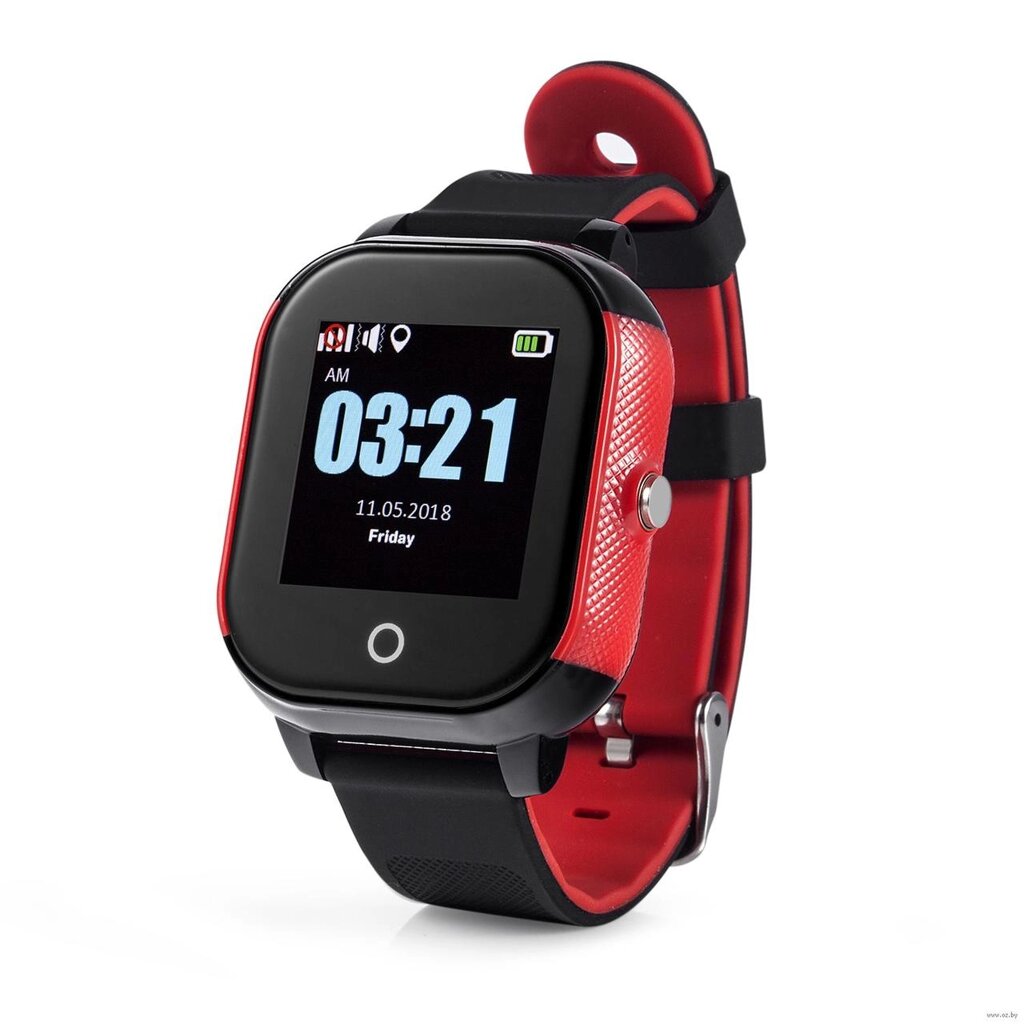 Дитячий смарт-годинник Lemfo DF50 Ellipse Aqua з GPS трекером (Чорно-червоний) від компанії Універсальний Інтернет-магазин POPULAR - фото 1