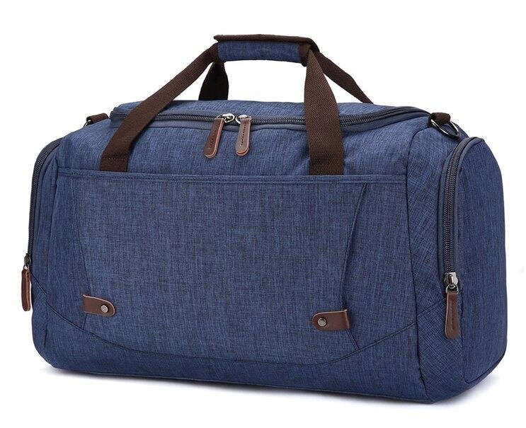 Дорожня сумка текстильна Vintage 20075 Синя від компанії Універсальний Інтернет-магазин POPULAR - фото 1