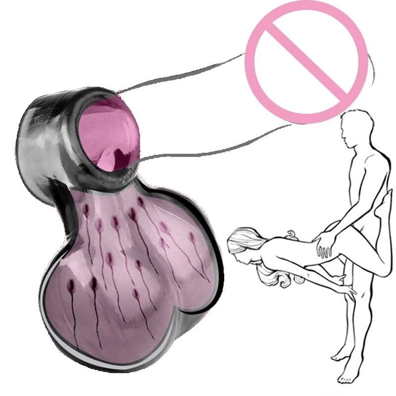 Ерекційне кільце на пеніс для затримки оргазму з мішечком для мошок [JC6047] Yunman від компанії Універсальний Інтернет-магазин POPULAR - фото 1