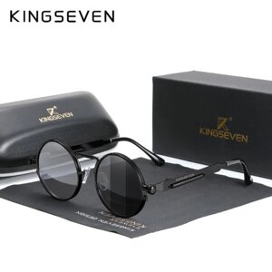Фотохромні сонцезахисні окуляри Тишейди в металевій оправі N7579F Black Photochromic KINGSEVEN DESIGN