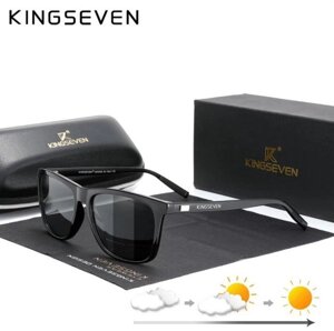 Фотохромні сонцезахисні окуляри в класичній оправі з поляризованими лінзами NF7557 KINGSEVEN DESIGN Чорний