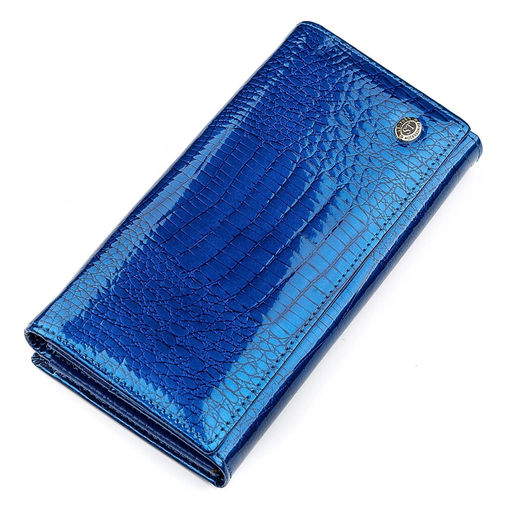 Гаманець жіночий ST Leather 18394 (S3001A) місткий Синій від компанії Універсальний Інтернет-магазин POPULAR - фото 1