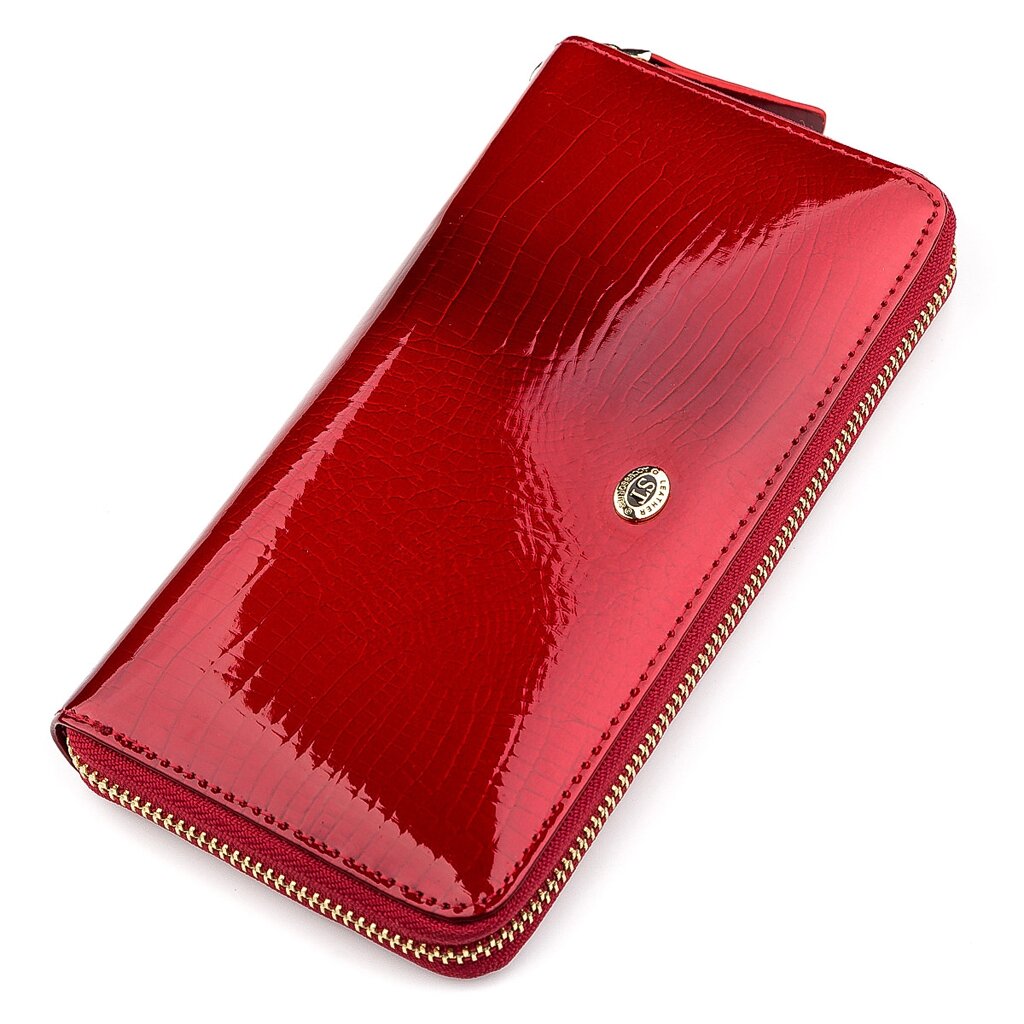 Гаманець жіночий ST Leather 18397 (S4001A) на блискавках Червоний від компанії Універсальний Інтернет-магазин POPULAR - фото 1