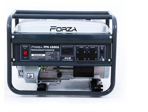 Генератор бензиновий Forza FPG4500A 2.8/3.0 кВт з ручним запуском від компанії Універсальний Інтернет-магазин POPULAR - фото 1