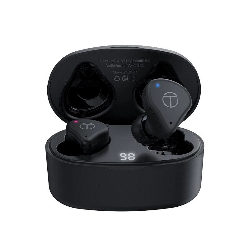 Гібридні Bluetooth навушники TRN BT1 з арматурними та дінамічними випромінювачами (Чорний) від компанії Універсальний Інтернет-магазин POPULAR - фото 1
