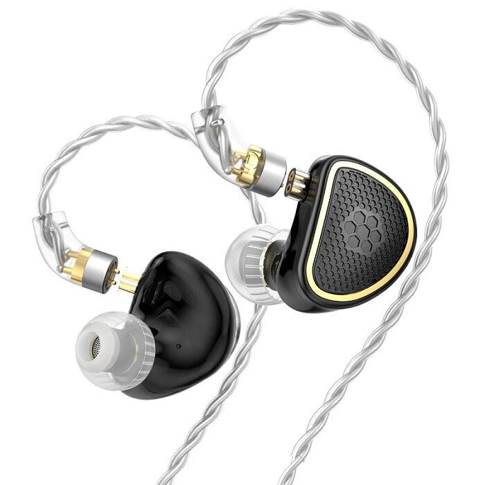 Гібридні навушники TRN Xuanwu з магніто-планарним випромінювачем (Чорний) від компанії Універсальний Інтернет-магазин POPULAR - фото 1