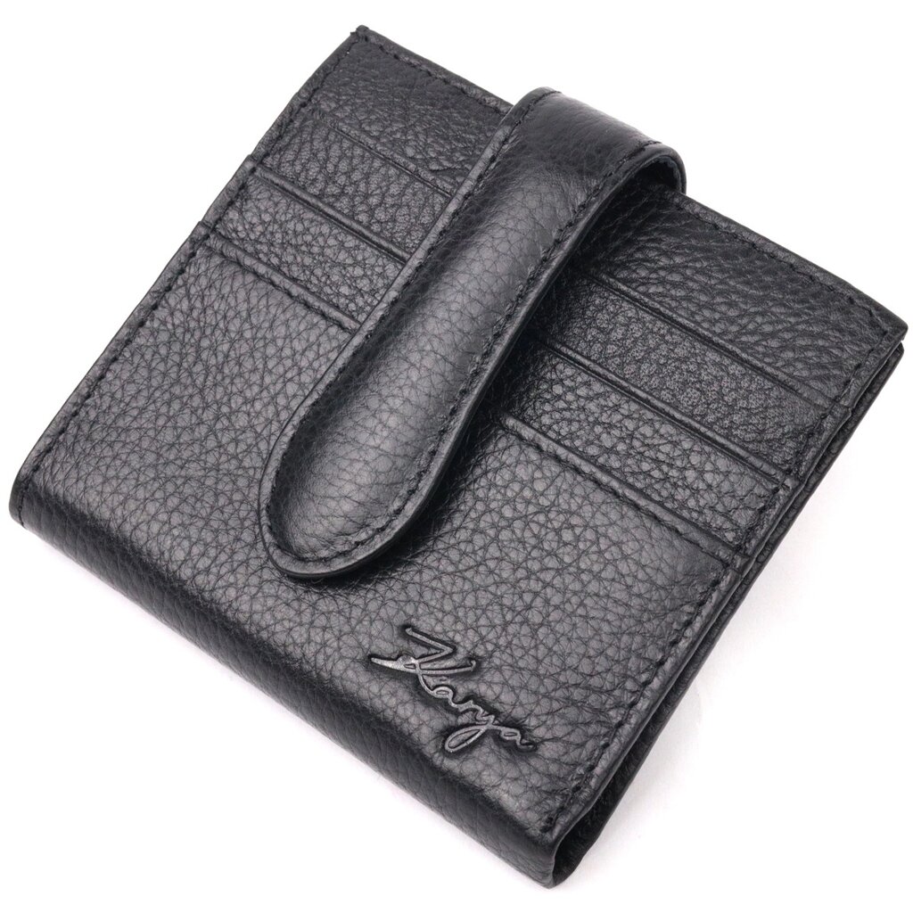 Класичний жіночий гаманець із натуральної шкіри KARYA 20945 Чорний від компанії Універсальний Інтернет-магазин POPULAR - фото 1